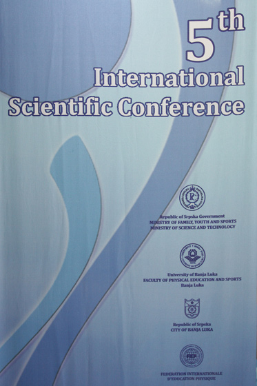 Пети међународни конгрес под називом „Антрополошки аспекти спорта, физичког васпитања и рекреације"
