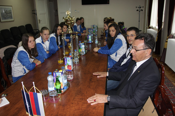 Rektor Stanko Stanić primio odbojkašice i rukovodstvo UOK „BL volley“