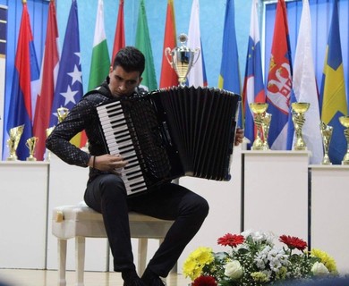 Accordion Student Winner of an International Competition