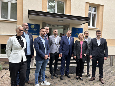 Dodik and Cvijanović Went to See the Works in the University Campus