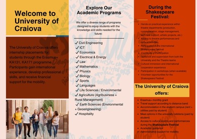 Конкурс за Еразмус+размјену студената на Универзитет у Крајови