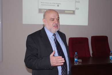 Prof. Dr Rade Doroslovacki deliverd a lecture on the topic “A contribution to the establishment of education principles”