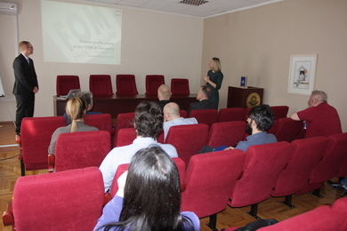 Alexander Zureck, PhD, of the FOM University, gave a lecture on the research structure of that university 