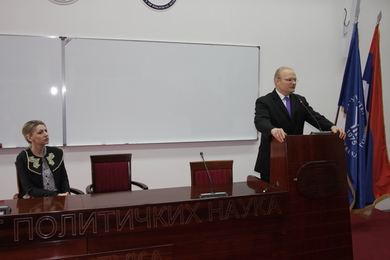 Prof. Jägger visiting the University of Banja Luka