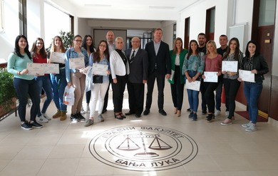 Certificates Delivered to the Faculty of Law Students
