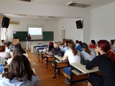 Professor Anette Klein Gave a Lecture at the Faculty of Philosophy